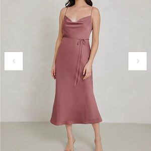 Elegant Mauve Slip Dress